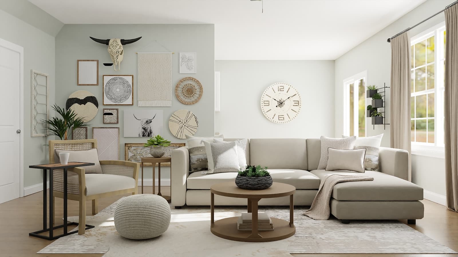 Contemporary lounge, custom finish
